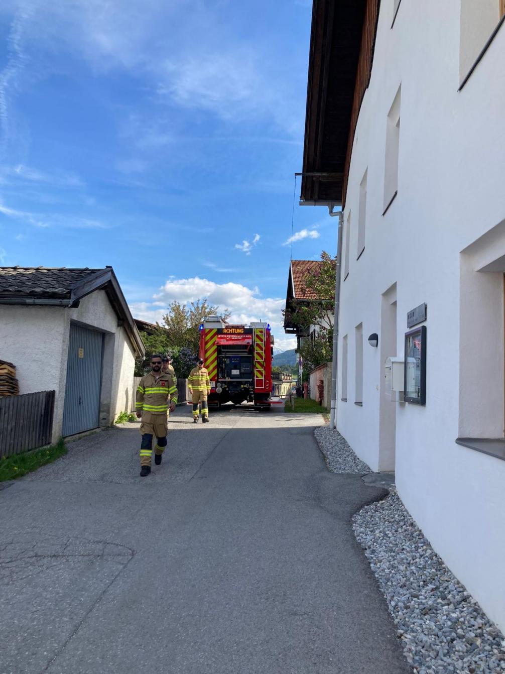 Besuch der Feuerwehr Mieders